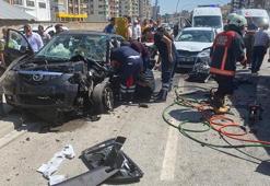 Malatya'da 4 otomobilli zincirleme kaza: 9 yaralı