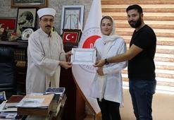 Ukrayna'dan Mardin'e gelin gelip Müslüman olan Alina, 'Amine' ismini aldı