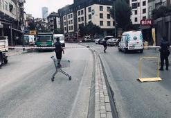 Şişli'de doğalgaz borusu patladı! Cadde trafiğe kapatıldı