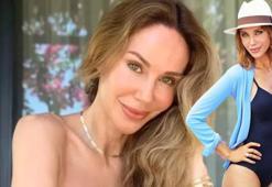 Demet Şener sevgilisine mayolu pozlar verdi! Fiziği gençlere taş çıkardı...