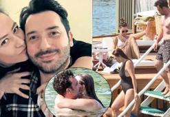 Ezgi Sertel eşi Ozan Çobanoğlu denizde aşka geldi!