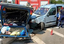 Amasya'da iki araç çarpıştı: 7 yaralı