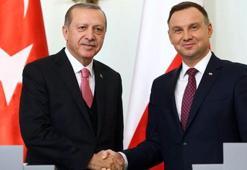 Cumhurbaşkanı Erdoğan, Polonya Cumhurbaşkanı Duda ile görüştü