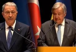 Bakan Akar ve BM Genel Sekreteri Guterres'ten önemli açıklamalar