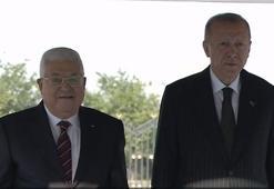 Filistin Devlet Başkanı Ankara'da! Cumhurbaşkanı Erdoğan resmi törenle karşıladı