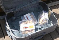 Üst geçitteki şüpheli valizden kurabiye çıktı