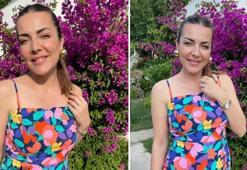 Burcu Kara köy evinde ilk meyvelerini topladı!