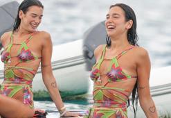 Dua Lipa arkadaşlarıyla tatile çıktı! Eğlenceli anları objektife yansıdı