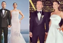 Demet Özdemir ile Oğuzhan Koç evlendi! Özdemir'in gelinlik modeli çok konuşuldu