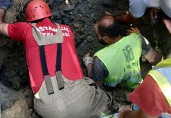 Silivri'de bir işçi göçük altında kaldı