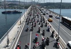 Kadıköy’de motosikletiler ‘Zafer Sürüşü’ için bir araya geldi