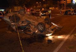 Otomobiller çarpıştı: 1 ölü, 4 yaralı