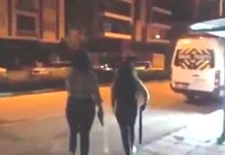 2 genç kadın, tabanca ve pompalı tüfekle 2 eve ateş açtı