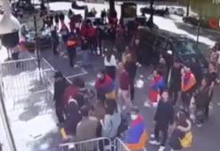 Paris’te Azerbaycan'a şok, fanatik Ermeniler büyükelçiliğe saldırdı!