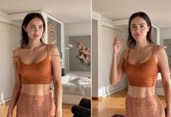 Volkan Demirel'in eşi Zeynep Sever Demirel derin yırtmaçlı pozuyla olay oldu!