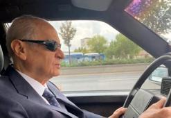 Bahçeli klasik otomobili ile Ankara turu attı