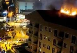 Bursa'da 6 katlı binanın çatı katı alev alev yandı, 1 kişi dumandan etkilendi