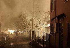 Kastamonu'da 6 ev, alev alev yandı