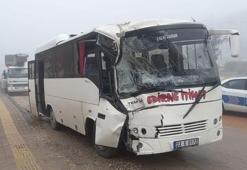 Edirne'de servis midibüsü kazası: 20 yaralı