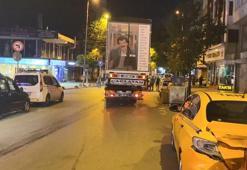 Bayrampaşa'da el freni çekilmeyen kamyonet taksiye çarptı: 4 yaralı