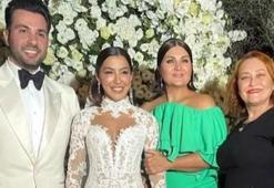Sibel Can ve Hakan Ural'ın oğlu Engincan, Merve Kaya ile evlendi! Düğündeki tabak detayı...