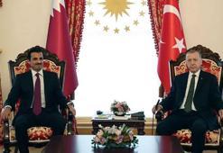 Cumhurbaşkanı Erdoğan Katar Emiri ile bir araya geldi