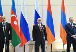 Putin, Aliyev ve Paşinyan arasındaki üçlü zirve Soçi'de başladı