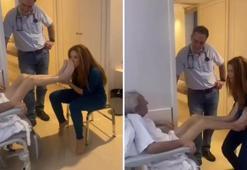 Shakira babasını hastanede ziyaret edip, ayaklarını öptü!