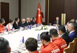 Cumhurbaşkanı Erdoğan, Türkiye Ampute Futbol Millî Takımı'nı kabul etti