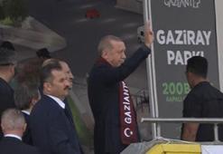 Gaziray'ın ilk sürüşünü Cumhurbaşkanı Erdoğan yaptı