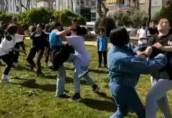 Kız öğrenciler yine saç saça baş başa kavga etti