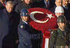 Cumhurbaşkanı Erdoğan ve devlet erkanı Anıtkabir'de