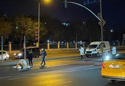 Kırmızı ışıkta bekleyen lüks araca silahlı saldırı!