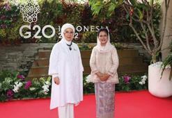 Emine Erdoğan G-20 Zirvesi'nde lider eşleriyle bir araya geldi