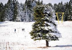 Uludağ'da kar kalınlığı 3 santimetre