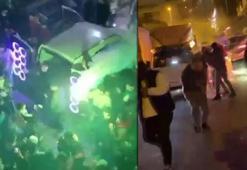 Esenyurt'ta asker eğlencesinde patlayan havai fişek ortalığı savaş alanına çevirdi