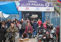 Edirne’ye akın eden Bulgarlar esnafın yüzünü güldürdü