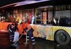 Arnavutköy’de ters şeritten yola giren İETT otobüsü kazaya neden oldu: 14 yaralı