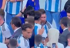 Dünya Kupası finalinde sahaya inen Nusret'e Messi'nin tepkisi olay oldu