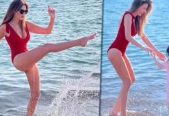 Tülin Şahin'in aralık ayında deniz keyfi!