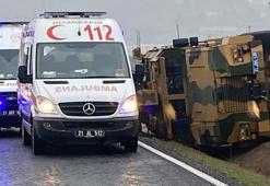 Diyarbakır’da zırhlı askeri araç devrildi: 6 yaralı