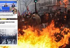 PKK sempatizanları Paris'i savaş alanına çevirdi Fransızlar Türkiye'yi hedef aldı