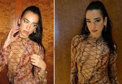 Dua Lipa'nın kıyafetini gören şaşırdı! "Bile bile frikik"