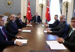 Cumhurbaşkanı Erdoğan, KKTC Başbakanı Üstel'i kabul etti