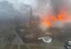 Kiev'de helikopter düştü! İçişleri bakanı hayatını kaybetti