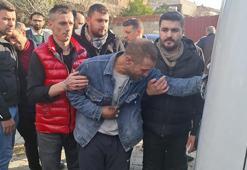 Eşi ve çocuklarına son kez dokunan acılı baba yürekleri dağladı