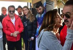 Derya Tuna, İbrahim Tatlıses'i öperek yolcu etti!