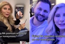 Rüya gibi balayına kabus gibi başlangıç! Yeni evlenen çift uçakta dehşeti yaşadı