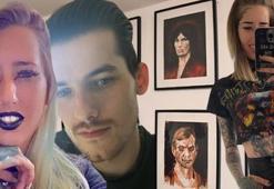 Seri katil hayranı çıktı, erkek arkadaşını katletti! Duvardaki portreler dehşete düşürdü