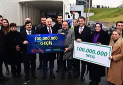 Avrasya Tüneli'nden geçen 100 milyonuncu araca hediye